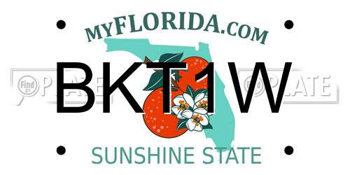 BKT1W Florida License Plate