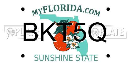 BKT5Q Florida License Plate