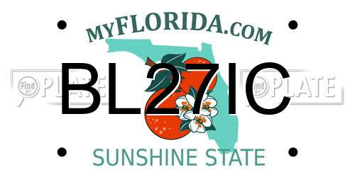 BL27IC Florida License Plate