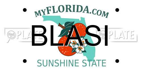 BLASI Florida License Plate