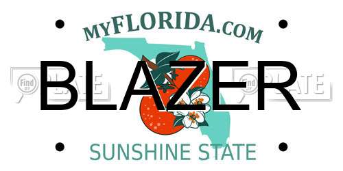 BLAZER Florida License Plate