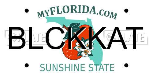 BLCKKAT Florida License Plate