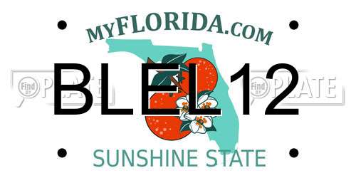 BLEL12 Florida License Plate