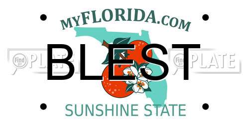 BLEST Florida License Plate