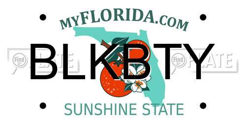 BLKBTY Florida License Plate