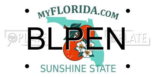 BLPEN Florida License Plate