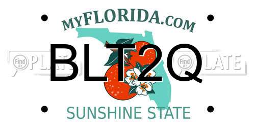 BLT2Q Florida License Plate