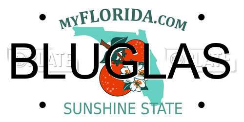 BLUGLAS Florida License Plate