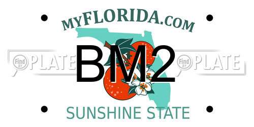 BM2 Florida License Plate