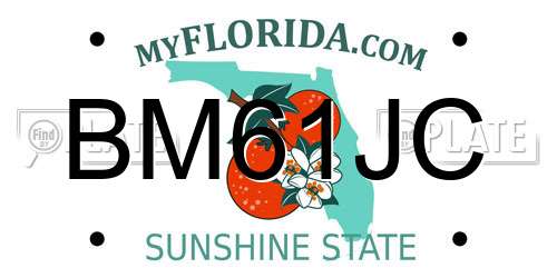 BM61JC Florida License Plate
