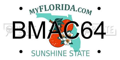 BMAC64 Florida License Plate