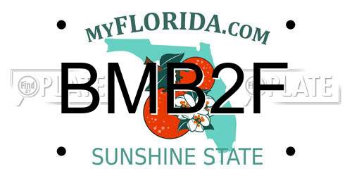 BMB2F Florida License Plate
