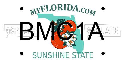 BMC1A Florida License Plate