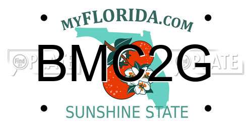 BMC2G Florida License Plate