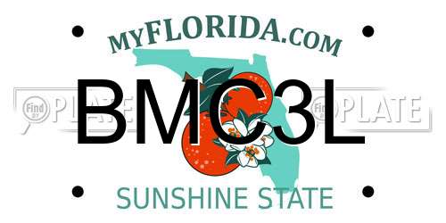 BMC3L Florida License Plate