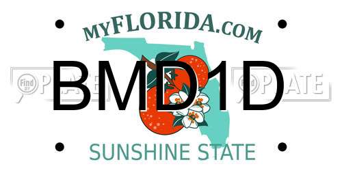 BMD1D Florida License Plate