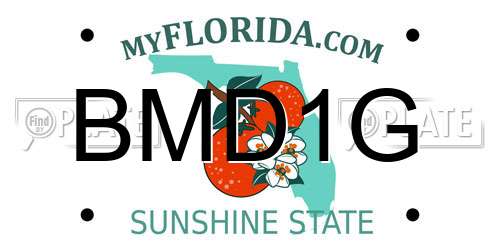 BMD1G Florida License Plate