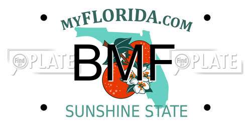 BMF Florida License Plate