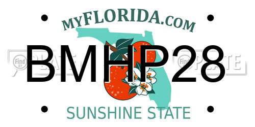 BMHP28 Florida License Plate