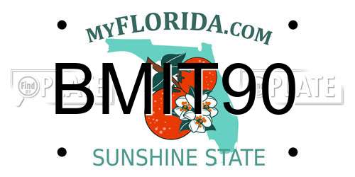 BMIT90 Florida License Plate