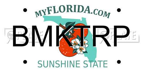 BMKTRP Florida License Plate