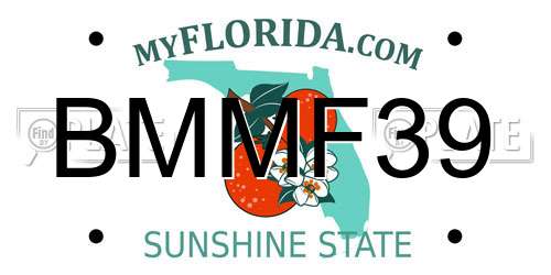 BMMF39 Florida License Plate