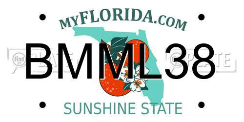 BMML38 Florida License Plate