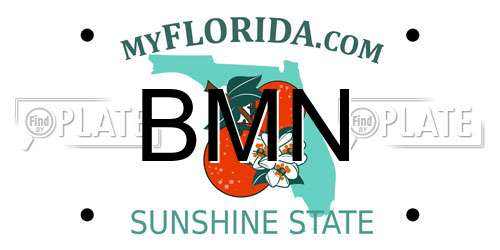 BMN Florida License Plate