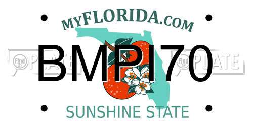 BMPI70 Florida License Plate