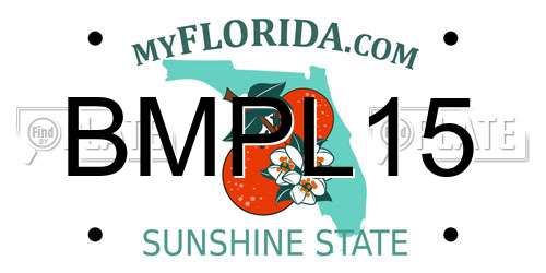 BMPL15 Florida License Plate