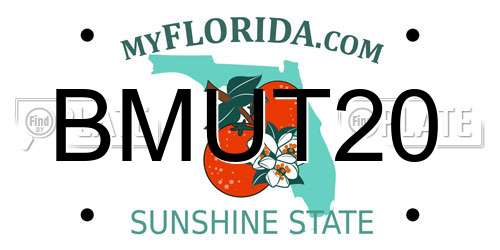 BMUT20 Florida License Plate