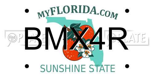 BMX4R Florida License Plate