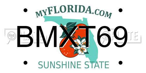 BMXT69 Florida License Plate