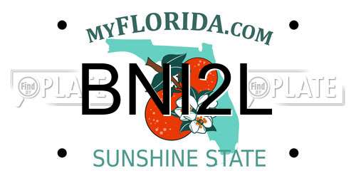 BNI2L Florida License Plate