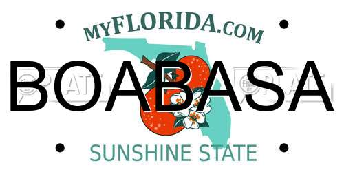 BOABASA Florida License Plate