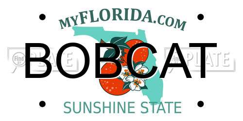 BOBCAT Florida License Plate