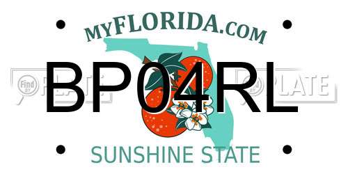 BP04RL Florida License Plate