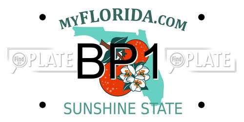BP1 Florida License Plate