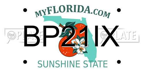 BP21IX Florida License Plate