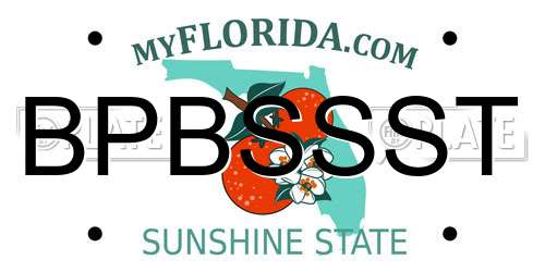 BPBSSST Florida License Plate