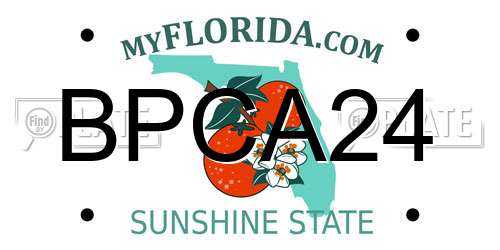 BPCA24 Florida License Plate
