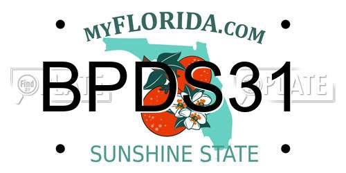 BPDS31 Florida License Plate