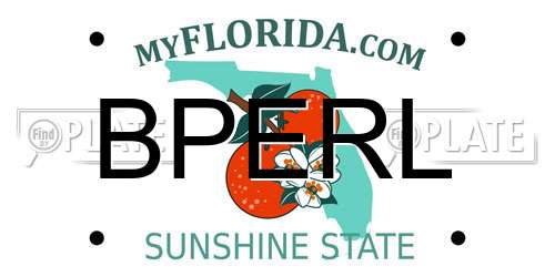 BPERL Florida License Plate