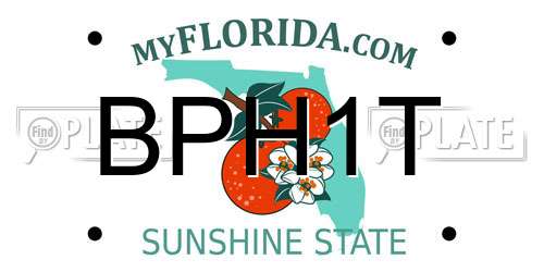 BPH1T Florida License Plate