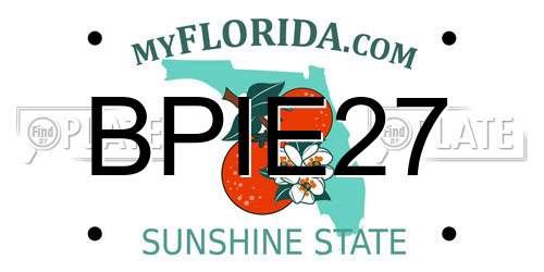 BPIE27 Florida License Plate