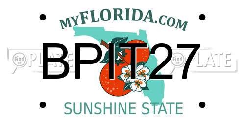 BPIT27 Florida License Plate
