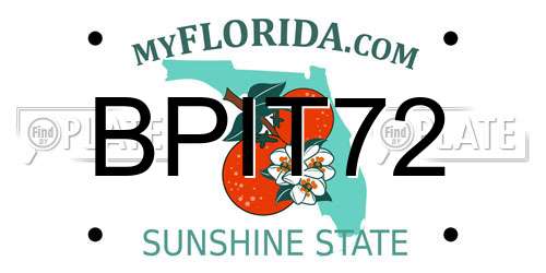 BPIT72 Florida License Plate