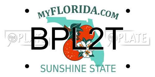 BPL2T Florida License Plate