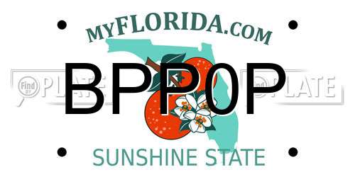 BPP0P Florida License Plate
