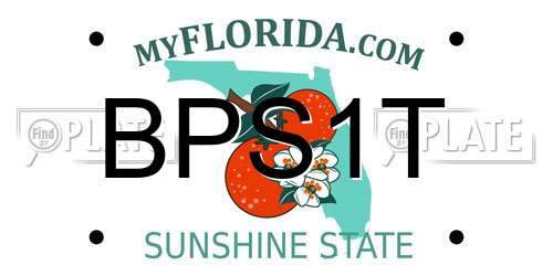 BPS1T Florida License Plate